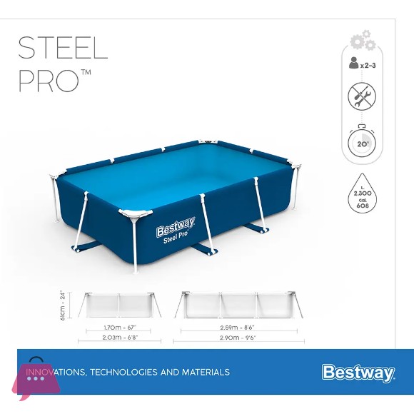Bestway Steel Pro Splash Frame Pool-56403
