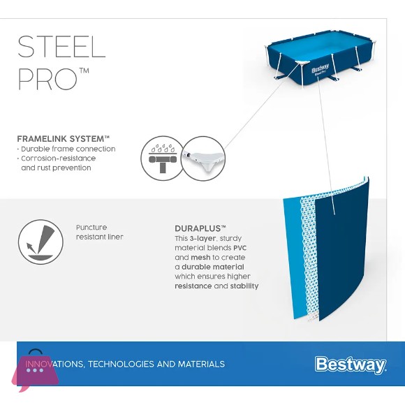Bestway Steel Pro Splash Frame Pool-56404