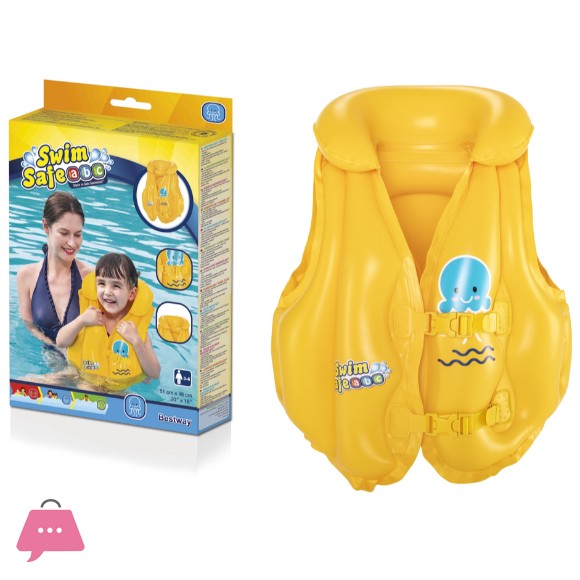 Bestway Swim Vest Baby Swim Float - 20 X 18 inch - Age 3 to 6 Years - 32034