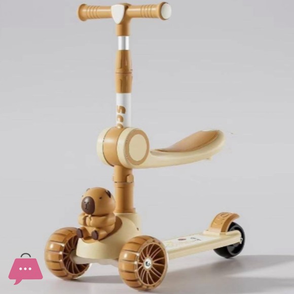 Capybara Scooter for Kid Scooty Foldable Adjustable Height With Music Light - SC-6011