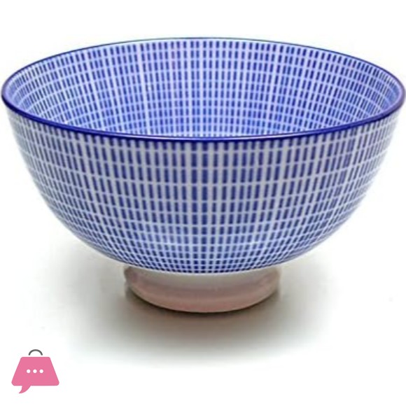 Danny Home Blueline Porcelain Bowl 3.75 Inch