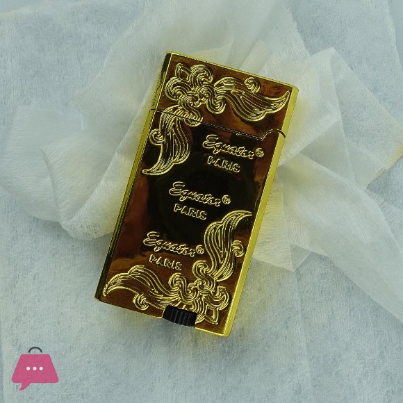 Dual Jet Flame Flower Carved Lighter