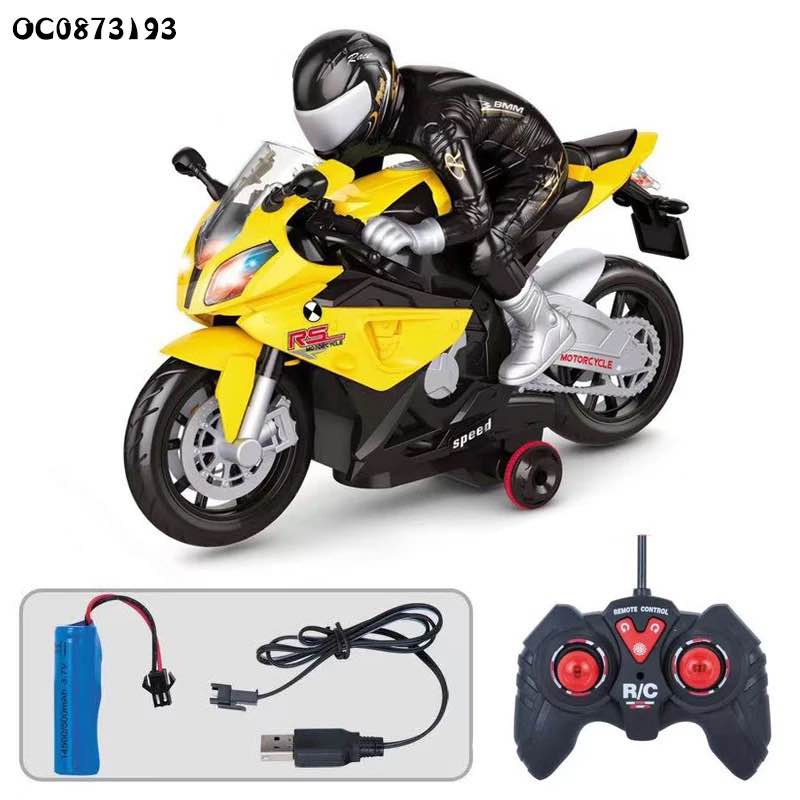 Sports Bike Remote Control Rechargeable R/C 1:20 Bike With Light And Music - 565-R4