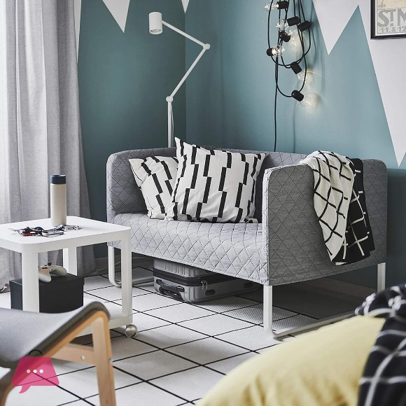IKEA 2 Seat Sofa Knisa light Grey