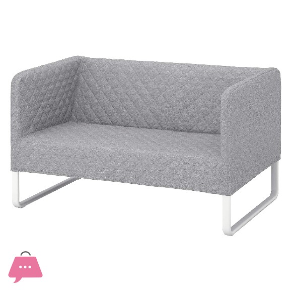 IKEA 2 Seat Sofa Knisa light Grey