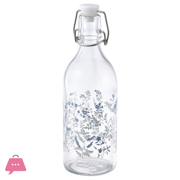 IKEA Bottle with stopper patterned 500 ml