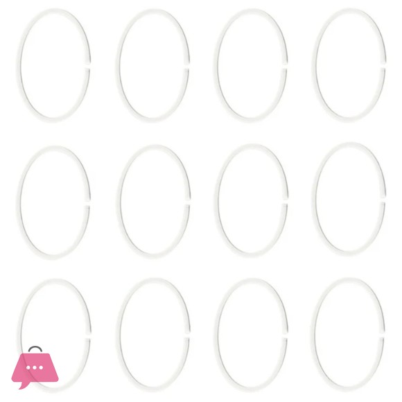 IKEA HASSJON Shower Curtain Ring White Color