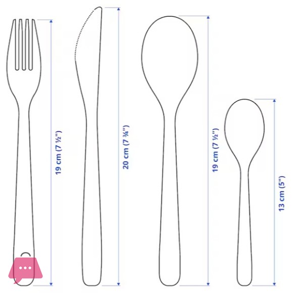 IKEA MOPSIG 16 Piece Cutlery Set