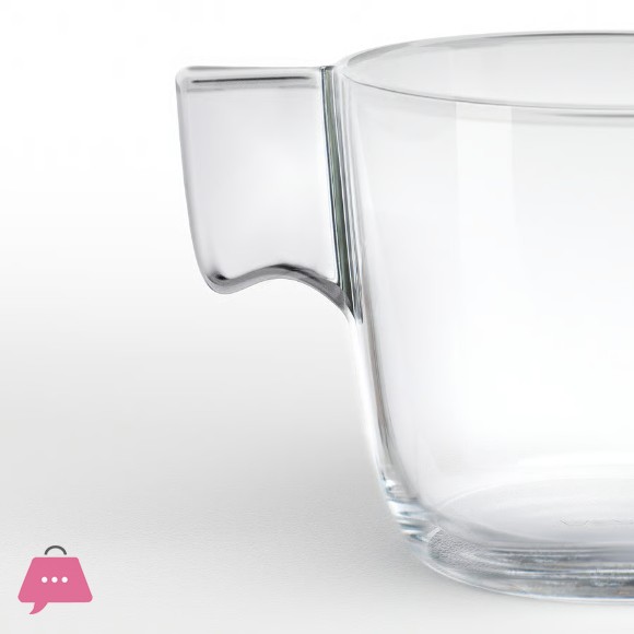 IKEA Mug clear glass 230 ml