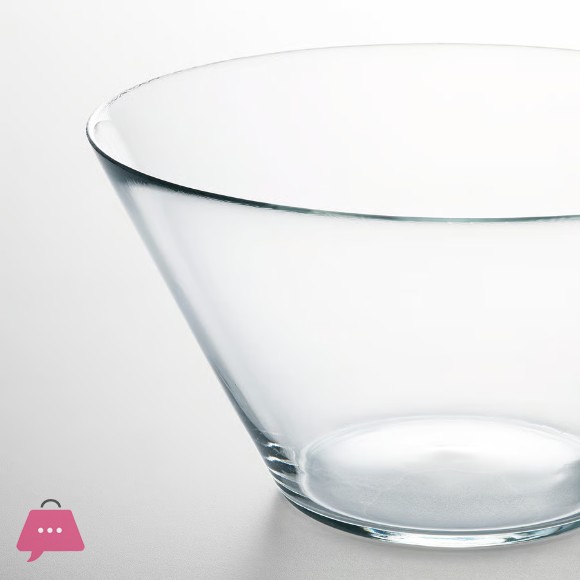 IKEA Serving Bowl Clear Glass