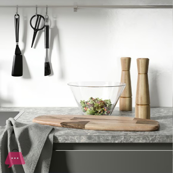 IKEA Serving Bowl Clear Glass