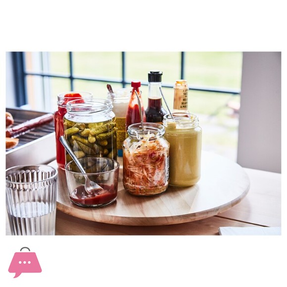 IKEA SNUDDA Lazy Susan, Solid Wood