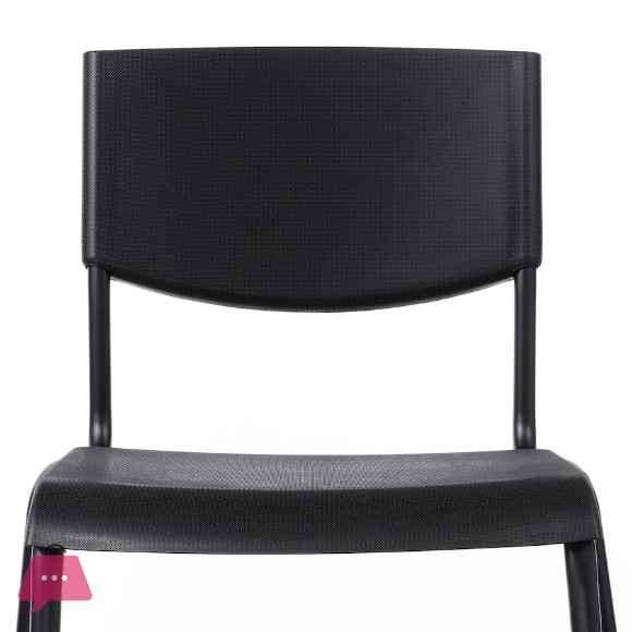 IKEA STIG Bar Stool with Backrest, Black, 74 cm