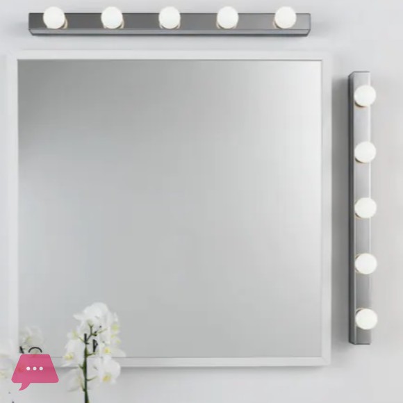 IKEA Wall Lamp Wired-In Installation Chrome Plated