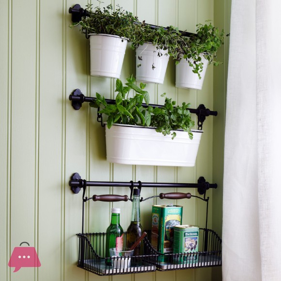 IKEA wire basket black