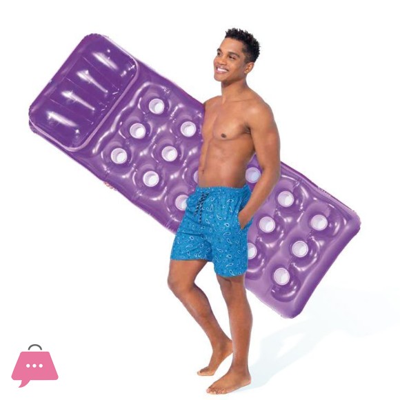 Intex 18-Pocket Air Mattress Beach or Swimming - 188 x 71 cm - 58890