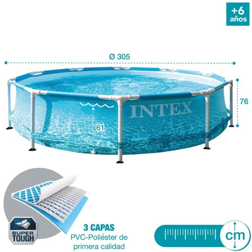 intex-beachside-metal-frame-round-above-ground-pool-with-pump-10ft-x-30-inch---28382