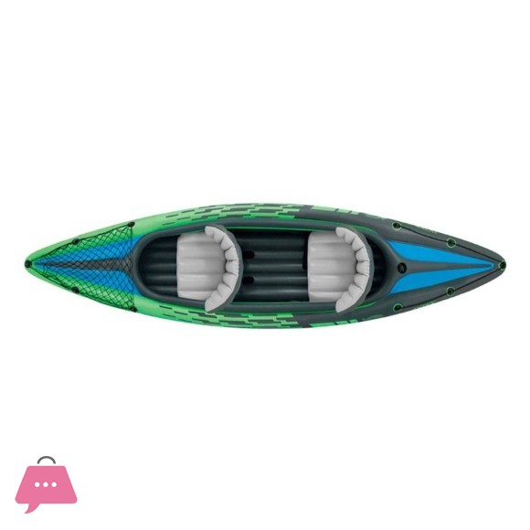 Intex Boat Inflatable Canoe Two Person Challenger K2 Kayak - 68306