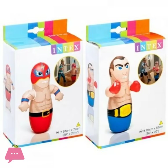 Intex Air Up Bop Punching Bag - Boxer - For Age 2+ - 44672