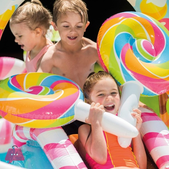 Intex Candy Zone Inflatable Play Center 116 X 75 X 51 Inch for Ages 2+ - 57149