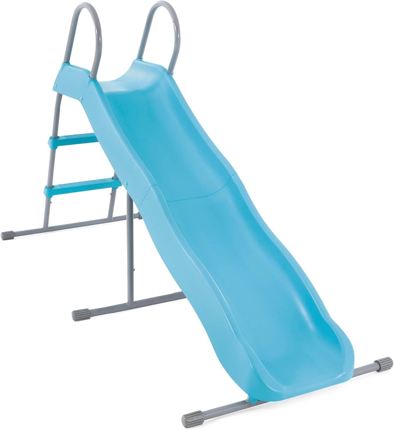 intex-children's-garden-slide--steel-and-plastic--light-blue--6.4-x-2.7-x-3.9-feet---44106