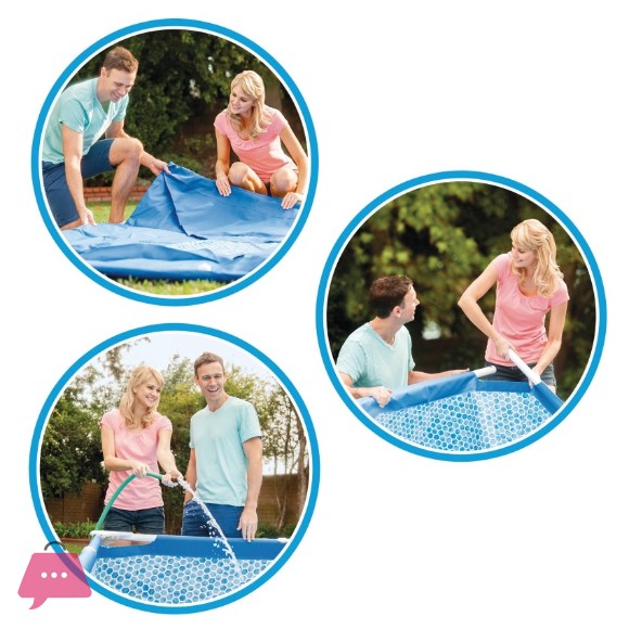 Intex Deep Metal Frame Pool - 10ft x 30in - 28200