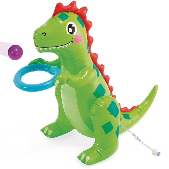 INTEX Dino Park Inflatable Water Play Center with Slide and Sprayer - 56139