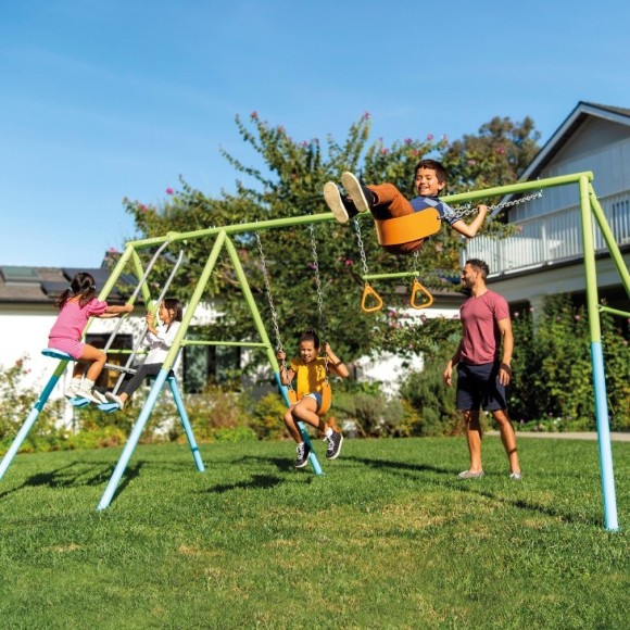 Intex Double Garden Swing with Seesaw and Gymnastic Trapeze - 44130