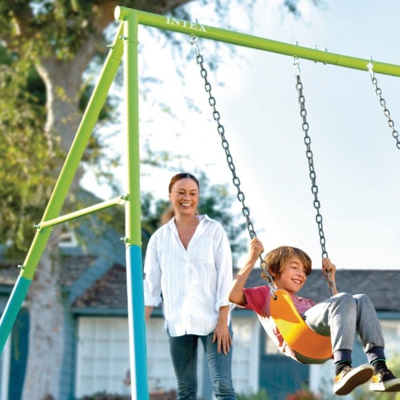 Intex Double Garden Swing with Seesaw and Gymnastic Trapeze - 44130