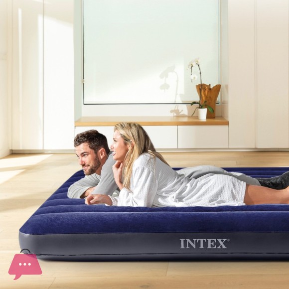 Intex Downy King Standard Classic Double Inflatable Mattress - 64755
