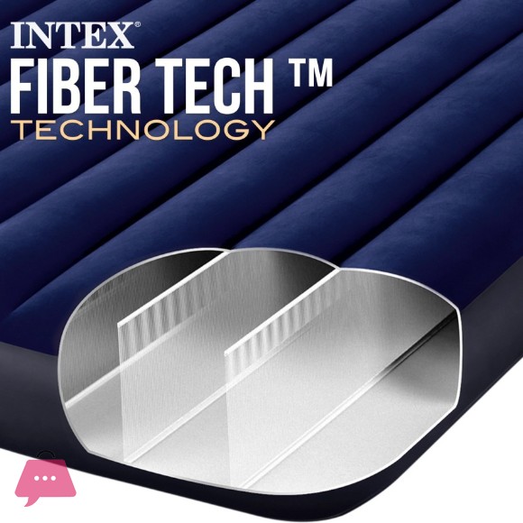 Intex Downy King Standard Classic Double Inflatable Mattress - 64755