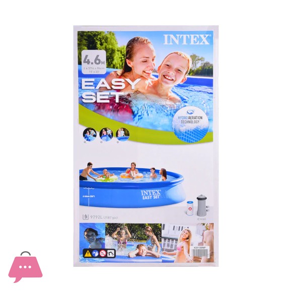 Intex Easy Set Inflatable Pool With Pump-15ft x 30 Inch - 28158