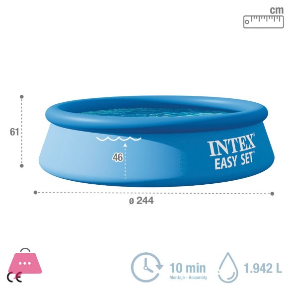 INTEX Easy Set Swimming Pool 8 Ft x 24 Inch - 28106