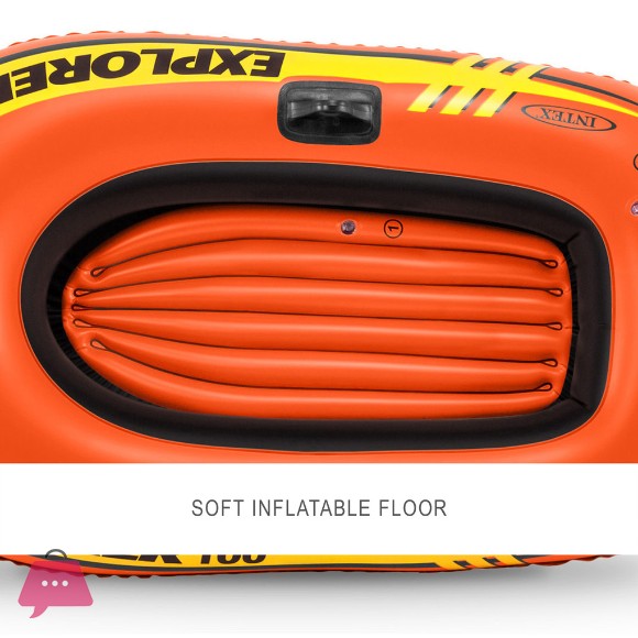 Intex Explorer 100 Inflatable Boat - 1 Person Boat Only - 58329