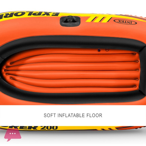 Intex Explorer 200 Inflatable Boat - 2 Person Boat Only - 58330