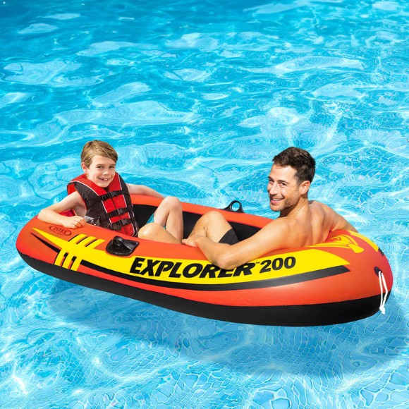 Intex Explorer 200 Inflatable Boat - 2 Person Boat Only - 58330