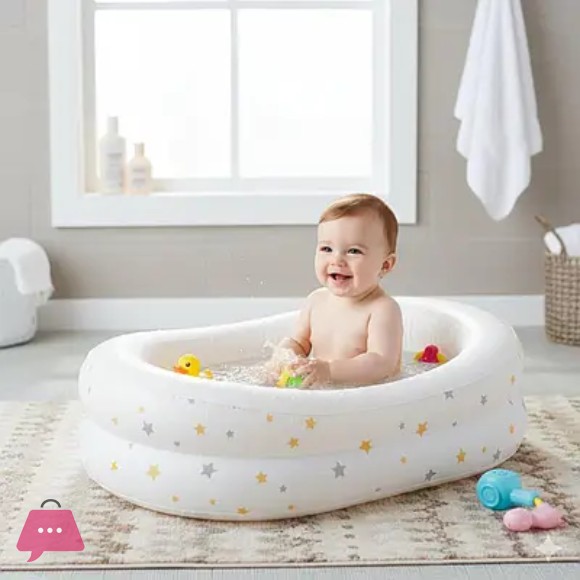 INTEX Inflatable Baby Bathtub with Pump - 48523