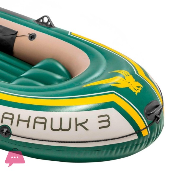 Intex Inflatable Boat Seahawk 3 Aluminum Oars - 295x137x43 CM - 68380