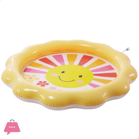 Intex Inflatable Childrens Circular Swimming Pool Flower Design 104x13 cm - 56126