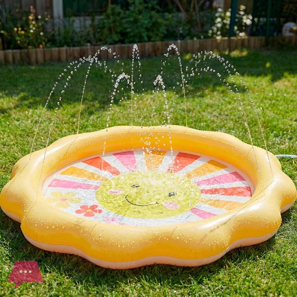 Intex Inflatable Childrens Circular Swimming Pool Flower Design 104x13 cm - 56126