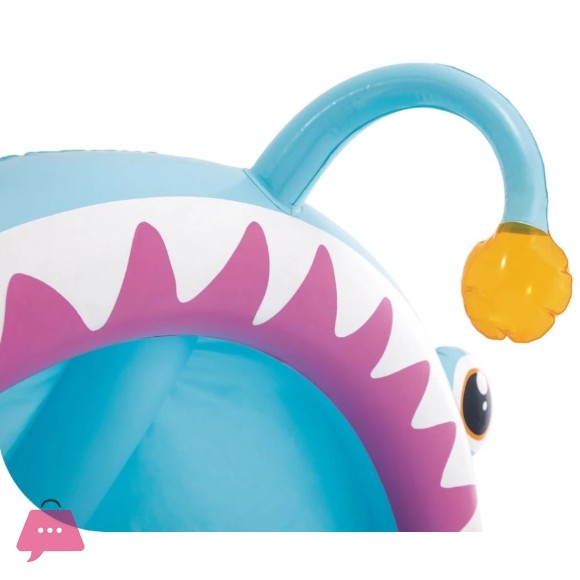 Intex inflatable childrens Fish Pool with Sun Canopy 127x102x86 cm - 58419