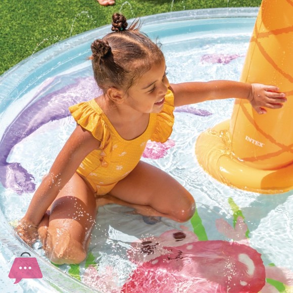 INTEX Inflatable Palm Tree Water Sprayer Pool - 56433