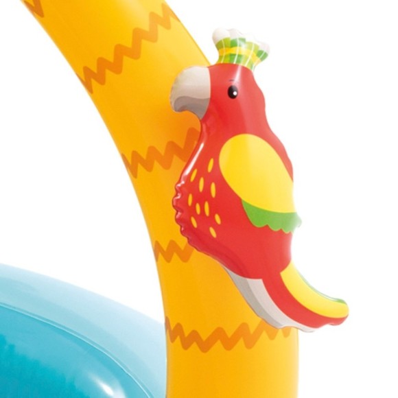 INTEX Inflatable Tropical Island Pool with Padded Floor and Parasol 102x86 cm - 58417