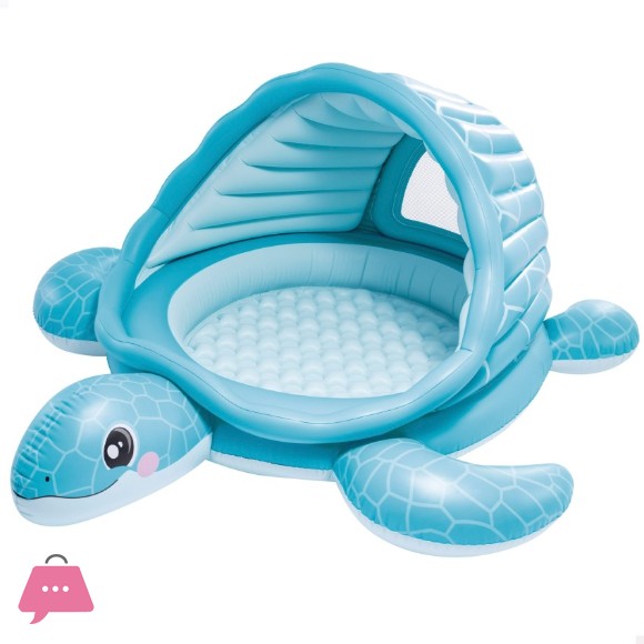 INTEX Inflatable Turtle Play Center for Children 7 x 6 Feet - 48677