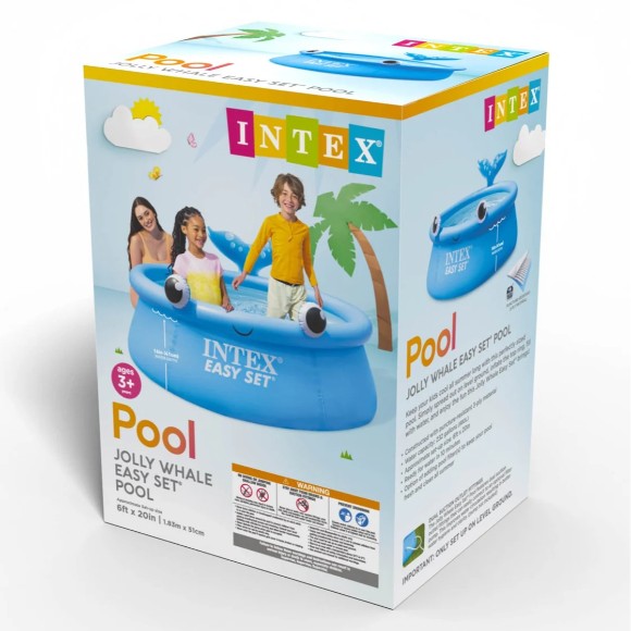 INTEX Jolly Whale Easy Set Pool 6 ft x 20 inch - 26102