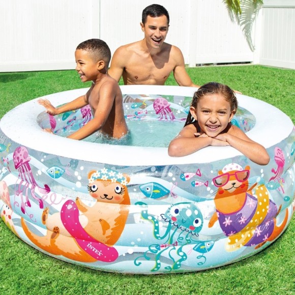 Intex Kids Aquarium Pool - 5 x 1.8 Feet - Age 3+ - 58480