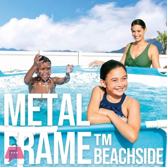 Intex Metal Frame Above Ground Beachside Pool 10Ft x 30Inch - 28206