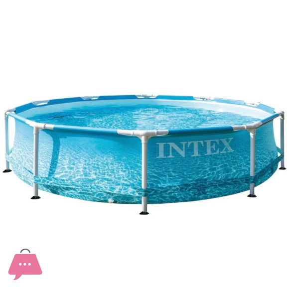 Intex Metal Frame Above Ground Beachside Pool 10Ft x 30Inch - 28206
