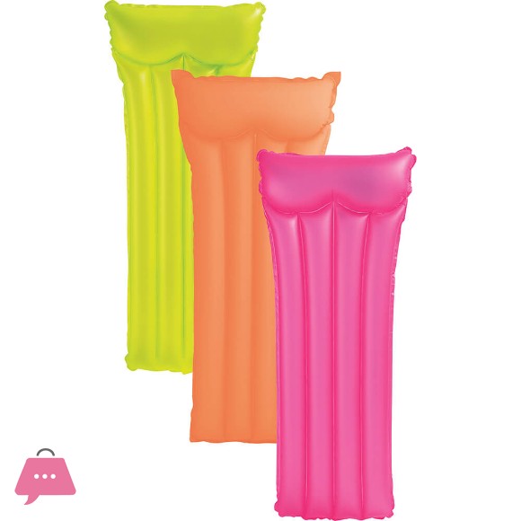 Intex Neon Adult Inflatable Pool Floating Mat 72in x 30in - 59717