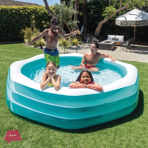 INTEX Octagonal Family Inflatable Pool 8.3 Feet x 22 Inch - 58492